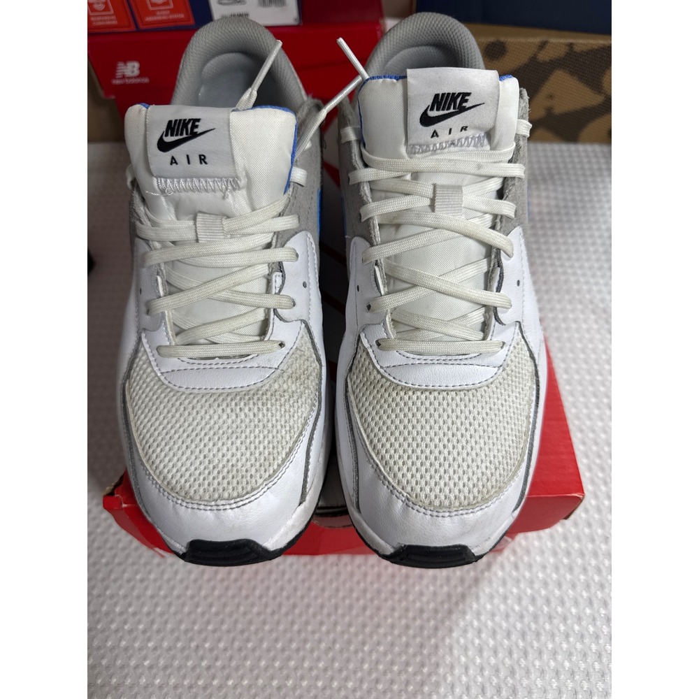 Nike Sneakers Mens 9 Air Max Excee White Blue Grey Lifestyle FZ5486-106 EUC
